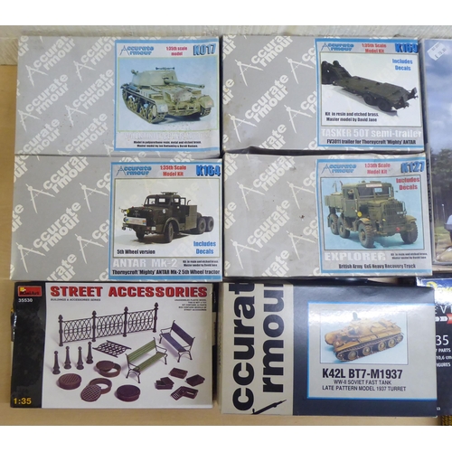 95 - 1/35 scale model kits: to include by Accurate Armour, a 'K42L BT7-M1937 Tank';  and a 'Bedford ... 