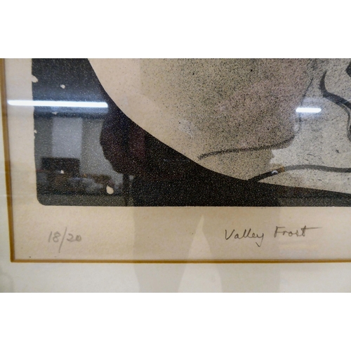 17 - After Michael Honnor - 'Valley Frost'  Limited Edition 18/20 coloured print  bears a pencil title &a... 