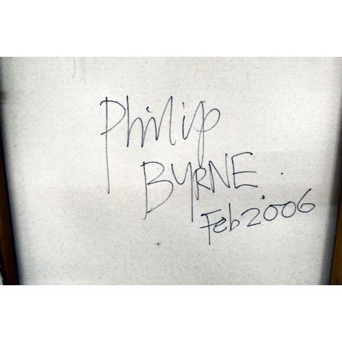 21 - Philip Byrne - 'A Preacher'  oil on canvas  bears a signature verso & dated Feb 2006&n... 