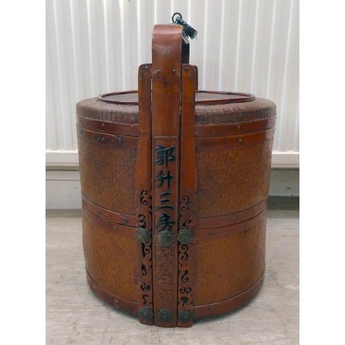 234 - A 20thC Chinese softwood food carrier  18