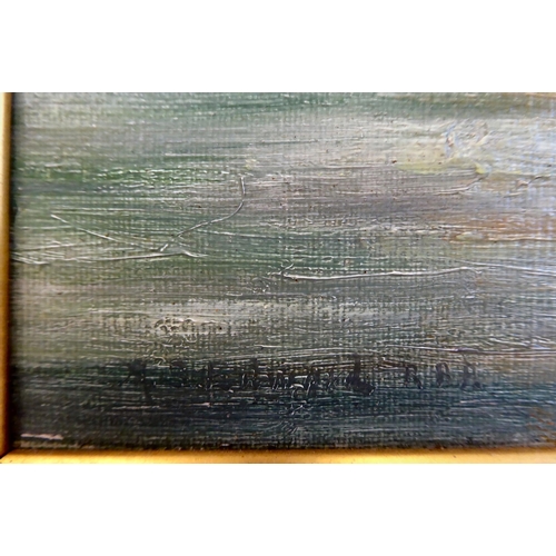 309 - AS Edwards - two seascapes  oil on board  bearing signatures  10