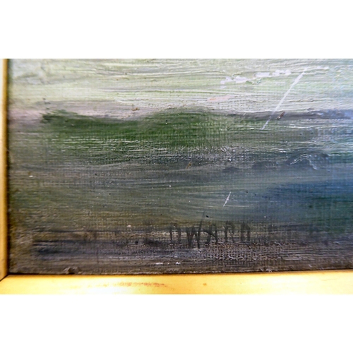 309 - AS Edwards - two seascapes  oil on board  bearing signatures  10