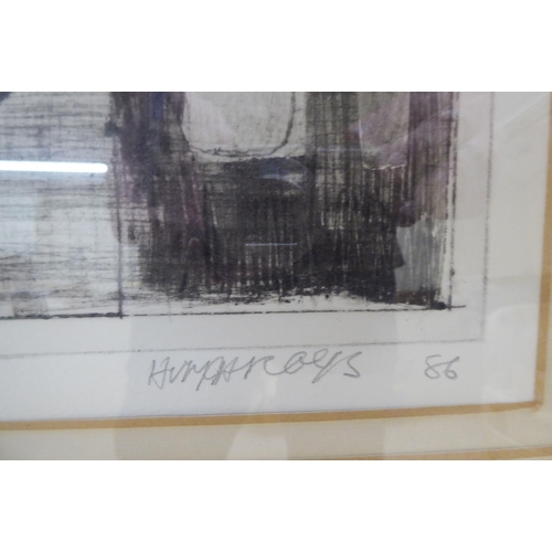 7 - Humphreys - mixed items on a table  Artist Proof 1/1  bears a pencil signature & dated '86  8