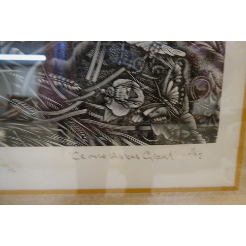 75 - After George Tate - 'Cerne Abbas Giant'  Limited Edition 11/75 monochrome print  bears a pencil sign... 