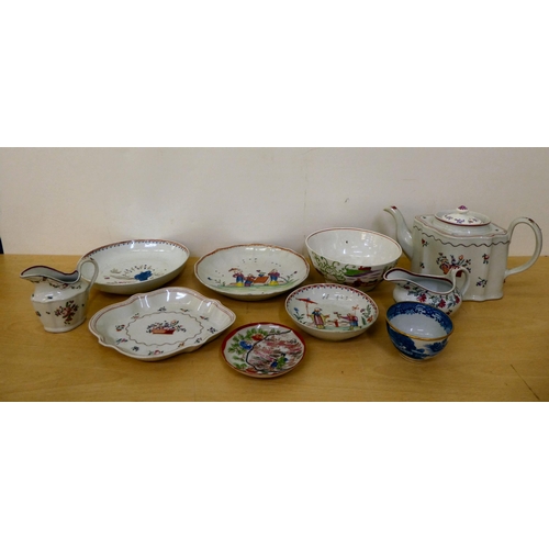 107 - Mainly 19thC ceramics: to include an English china teapot and similar tableware 