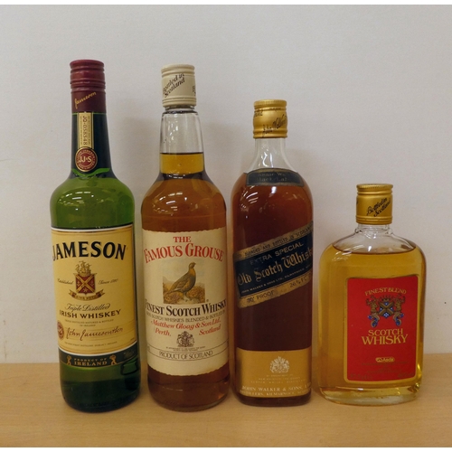 110 - Alcohol, mainly whisky and white rum: to include bottles of Bacardi, Jameson and Bells