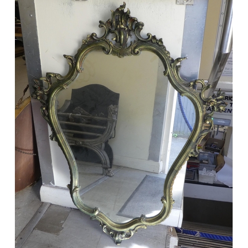 127 - Four similar, mainly gilt framed 20thC mirrors  largest 26