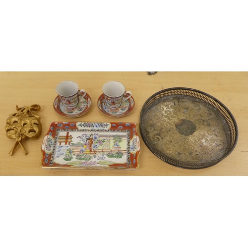 130 - A mixed lot: to include studio pottery and Asian carved wooden items  mixed sizes 