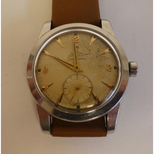 156 - An Omega Seamaster stainless steel cased automatic wristwatch with a circa 1952 movement, no.1345225... 