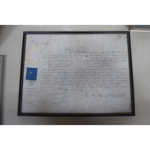 162 - A circa 1843/44 personal document for one Arthur Pigott Esq by Her Majesty's Command  12