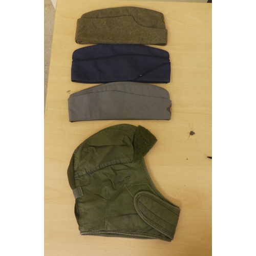 171 - Military hats and caps, mostly replicas: to include a Bundeswehr Luftwaffe officer's cap(Please Note... 