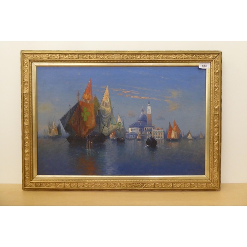 183 - K Felix - a Venetian study  oil on canvas  bears a signature  14