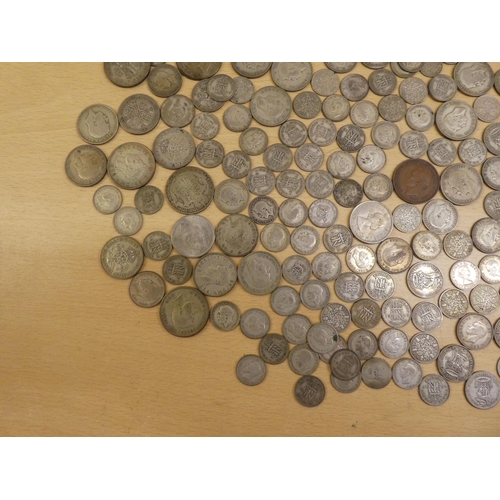 2 - Uncollated pre-1947 British coinage  (approx. 46ozs)