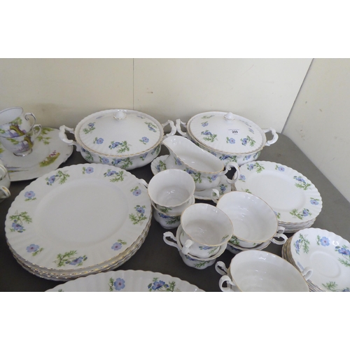 209 - Richmond china Blue Poppy and other patterned tableware 