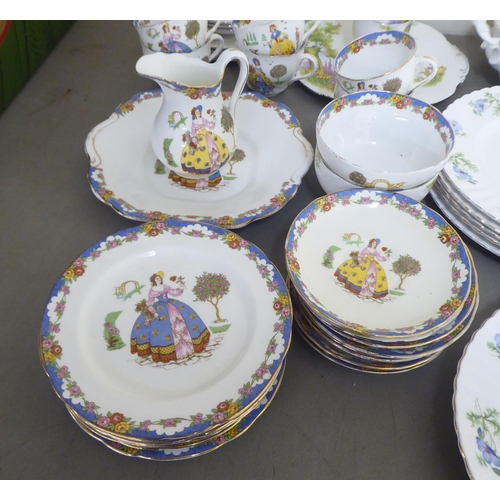 209 - Richmond china Blue Poppy and other patterned tableware 