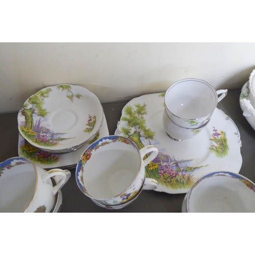 209 - Richmond china Blue Poppy and other patterned tableware 