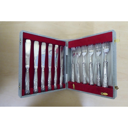 210 - Variously patterned EPNS cutlery and flatware 