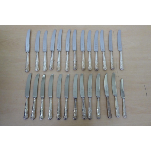 210 - Variously patterned EPNS cutlery and flatware 