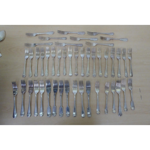 210 - Variously patterned EPNS cutlery and flatware 