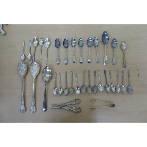 210 - Variously patterned EPNS cutlery and flatware 