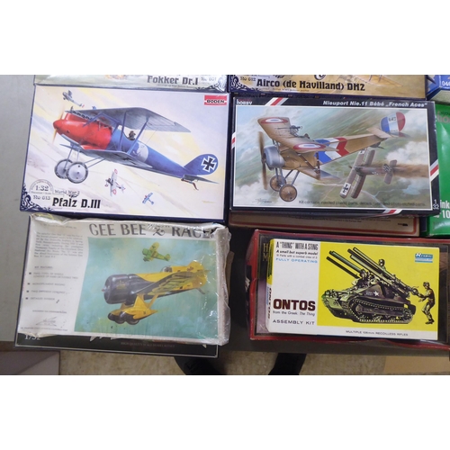 241 - 1/32 scale model kits: to include by Roden, a 'Nieuport 28cI'; and a 'Bristol F.2b Fighter' by Wingn... 