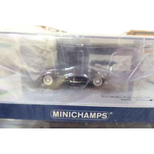 248 - Minichamp diecast model vehicles: to include a '1936 Lancia Astura Tipo 233 Corto'; and a '1938-Buga... 