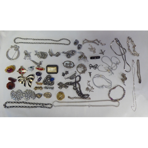 250 - Costume jewellery and necklaces stamped 925 