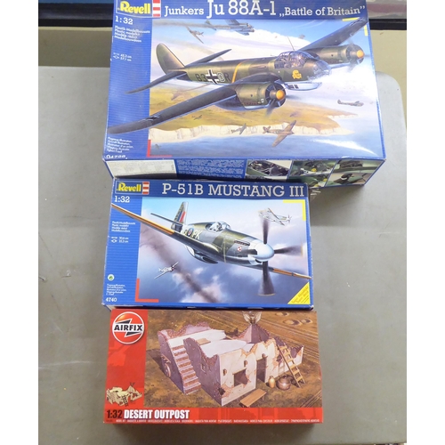 251 - 1/32 scale model kits: to include by Wingnut Wings, a 'Fokker D.VII (Fok)'; and an 'Alouette II' by ... 