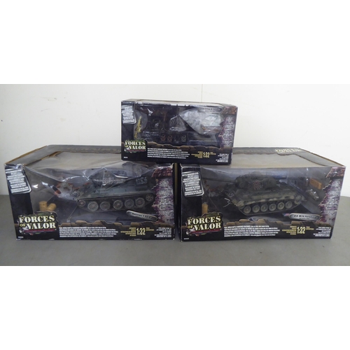 256 - Six Forces of Valor diecast model figures and vehicles: to include 'Take Out The Scuds'  boxed