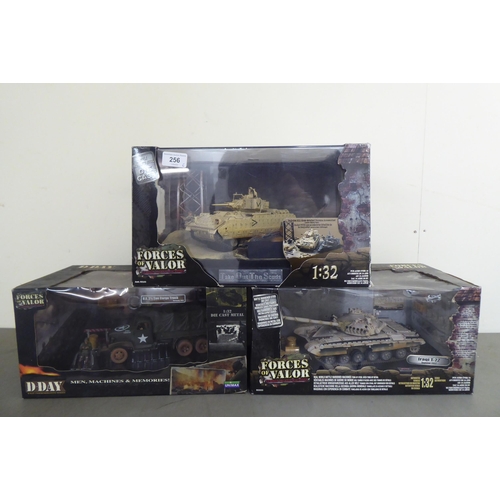 256 - Six Forces of Valor diecast model figures and vehicles: to include 'Take Out The Scuds'  boxed