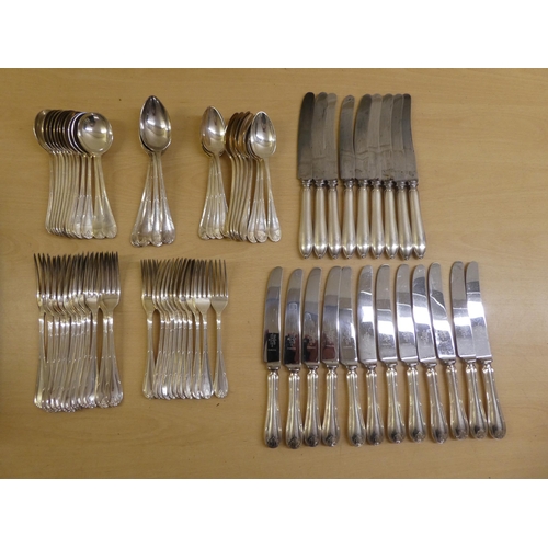 28 - Mappin & Webb EPNS cutlery and stainless steel bladed flatware