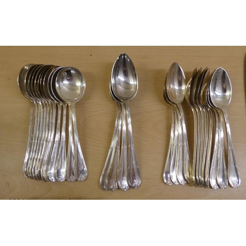 28 - Mappin & Webb EPNS cutlery and stainless steel bladed flatware