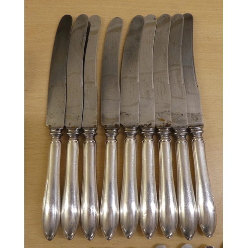 28 - Mappin & Webb EPNS cutlery and stainless steel bladed flatware