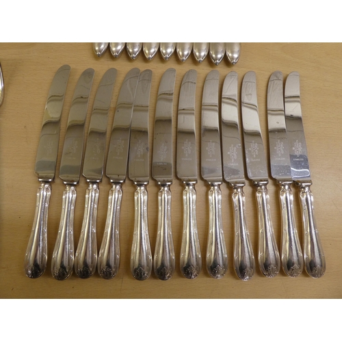 28 - Mappin & Webb EPNS cutlery and stainless steel bladed flatware