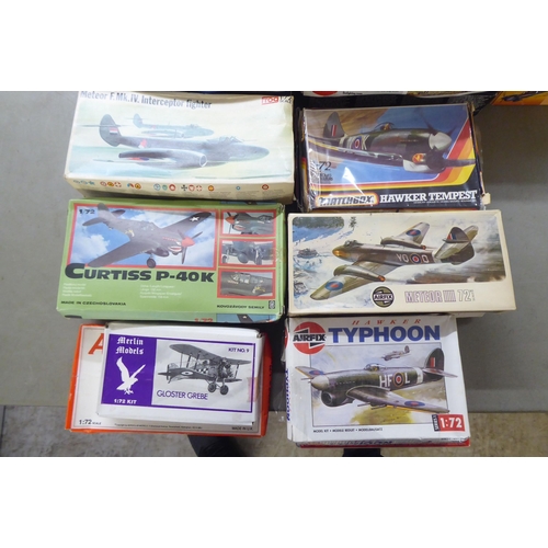 306 - 1/72 scale model kits: to include by Revell, a 'British Vosper MTB'; and a 'Harrier GB7' by Airfix&n... 