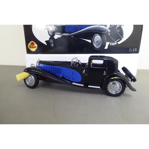 312 - A 1/18 scale diecast model by Bauer, a 'Bugatti Royale Coupe de Ville'  boxed