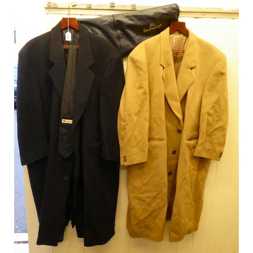 354 - Gentlemans fashion: to include two Burberry jackets, one in tan, the other navy  approx. size 48/XXL... 