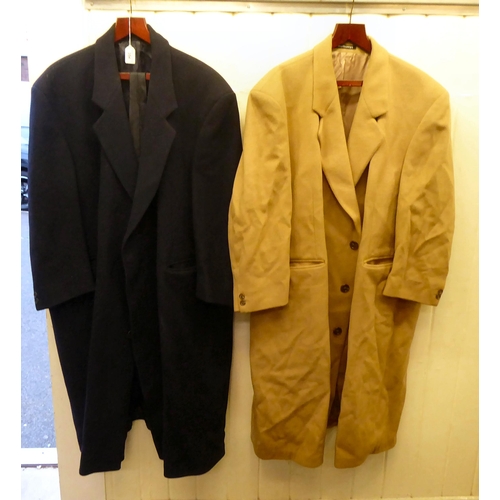 354 - Gentlemans fashion: to include two Burberry jackets, one in tan, the other navy  approx. size 48/XXL... 