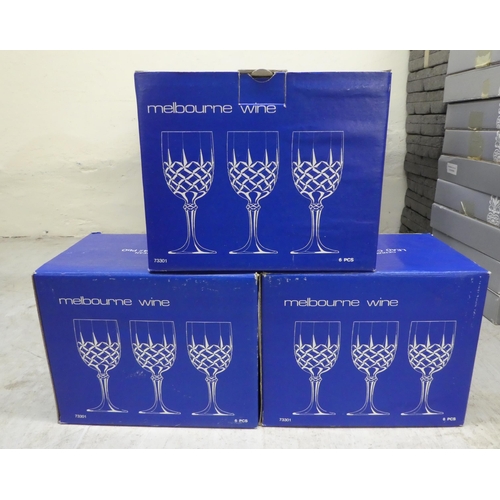 46 - WCI, European lead crystal drinking glasses from the Melbourne Collection  