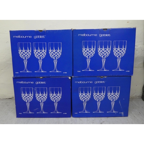 46 - WCI, European lead crystal drinking glasses from the Melbourne Collection  