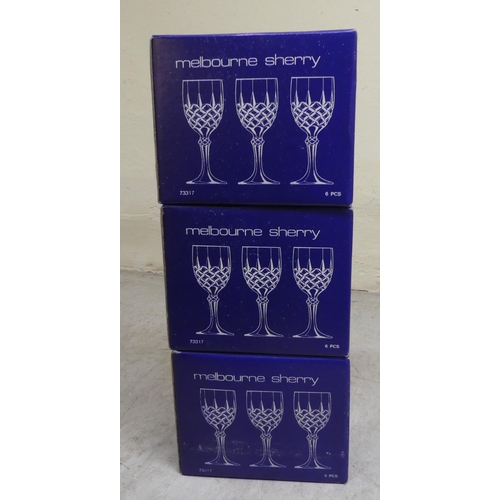 46 - WCI, European lead crystal drinking glasses from the Melbourne Collection  