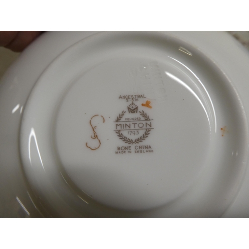 58 - Minton china Ancestral pattern tableware 