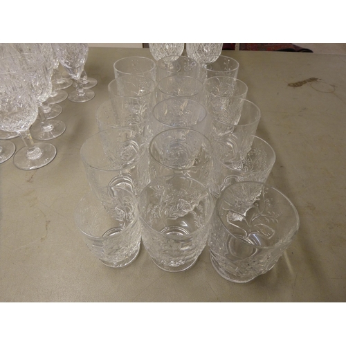 70 - Glassware: to include Thomas Webb and other pedestal wines 