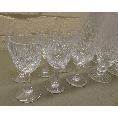 70 - Glassware: to include Thomas Webb and other pedestal wines 