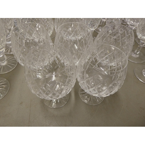 70 - Glassware: to include Thomas Webb and other pedestal wines 