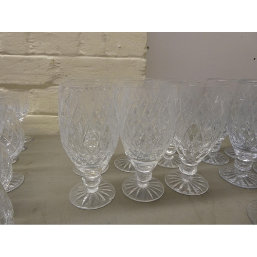 70 - Glassware: to include Thomas Webb and other pedestal wines 