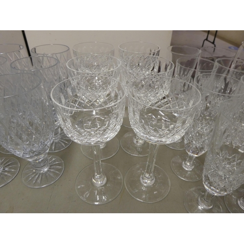 70 - Glassware: to include Thomas Webb and other pedestal wines 