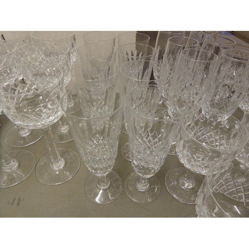 70 - Glassware: to include Thomas Webb and other pedestal wines 