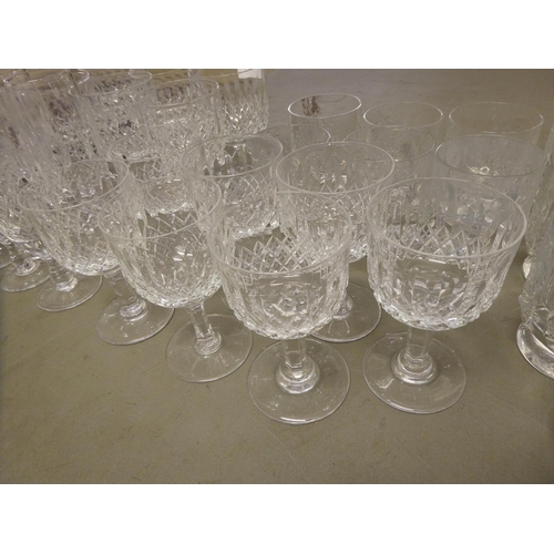 70 - Glassware: to include Thomas Webb and other pedestal wines 