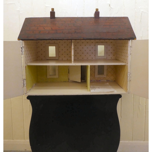 95 - A scratch built and overpainted cottage design dolls house  18